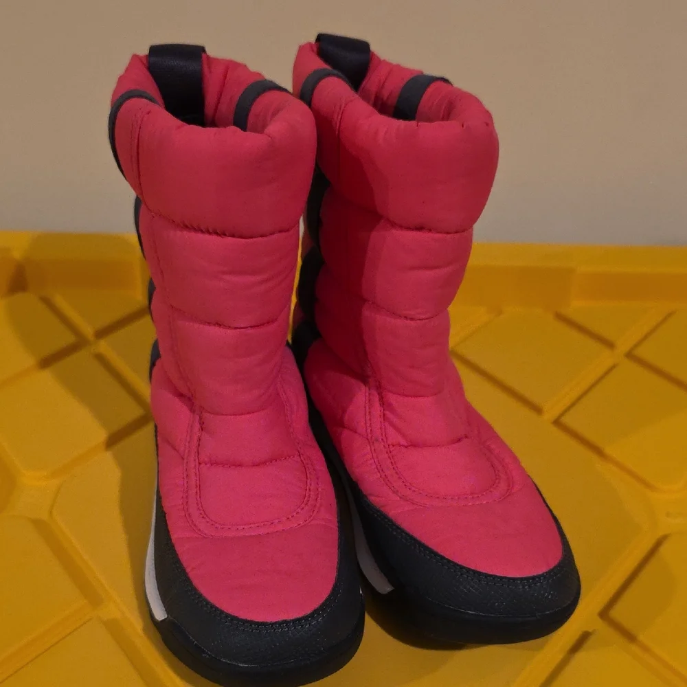 Sorel Pink and Black Kids Snow Boots, Excellent Condition, Size 4
